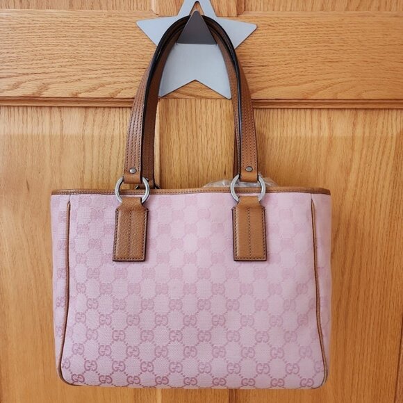Gucci Canvas and Leather Tote - Picture 2 of 12